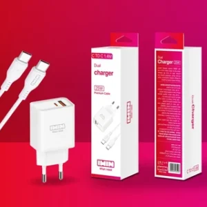 IWIN ראש 25W שתי יציאות כולל כבל 1.4 מטר